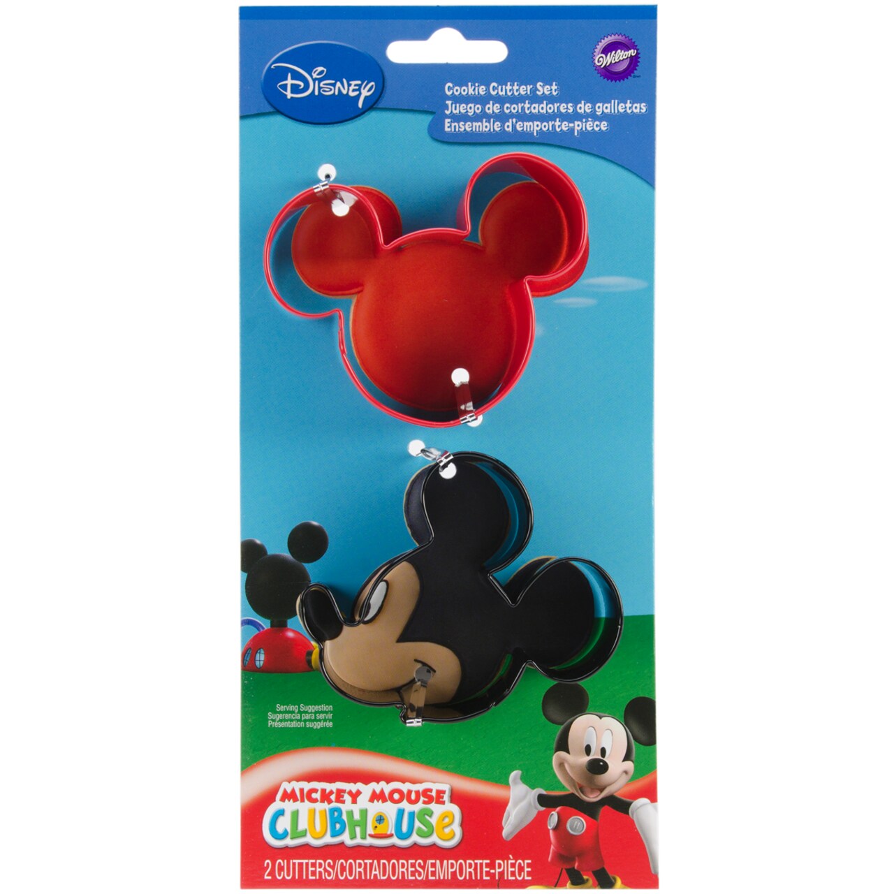 Wilton Disney Cookie Cutter Set 2/Pkg-Mickey Mouse Clubhouse